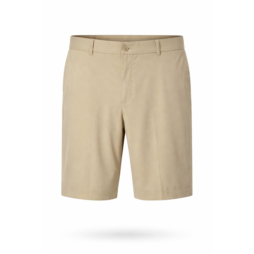 Slazenger Mens Golf Shorts Size 40 Khaki Performance Stretch Flat Front Tan 821